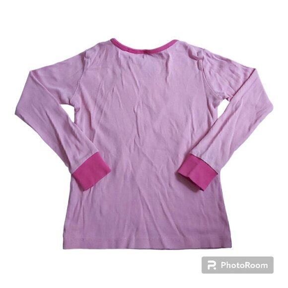 HELLO Kitty Girls Pink 100% Cotton Graphic Long Sleeved Pajama Top - Size 8Y - Picture 2 of 7
